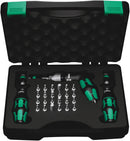 Wera 05350451001 7445/46/47 Kraftform torque screwdriver set 2.5-55.0 in.lbs., 27 pieces