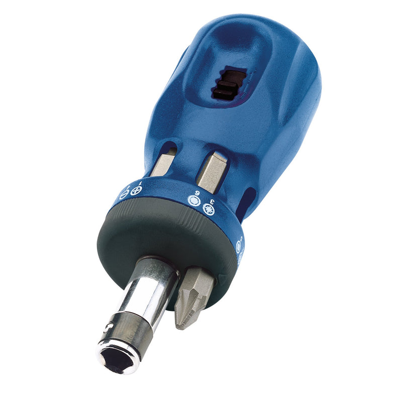 Draper 75065 Chubby Ratcheting Screwdriver and Bit Set (7 Piece)