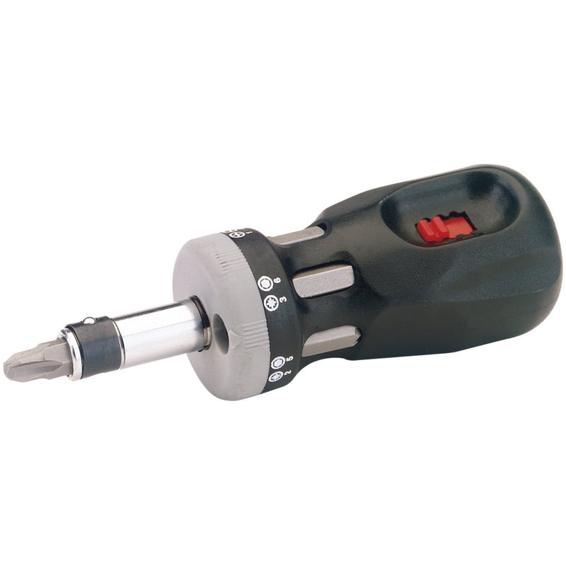 Draper 75065 Chubby Ratcheting Screwdriver and Bit Set (7 Piece)