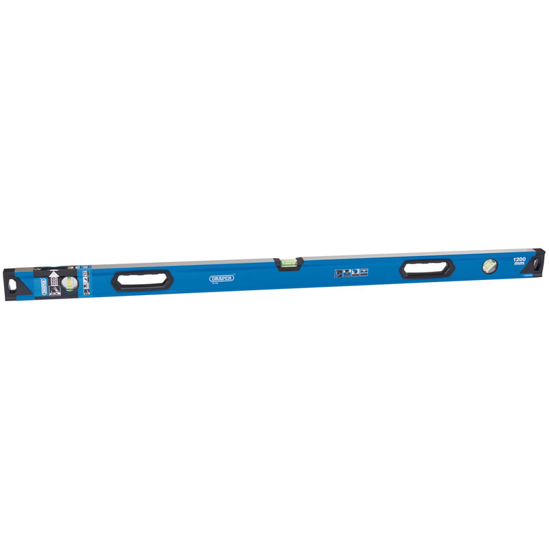 Draper 75106 Box Section Level with Side View Vial, 1200mm