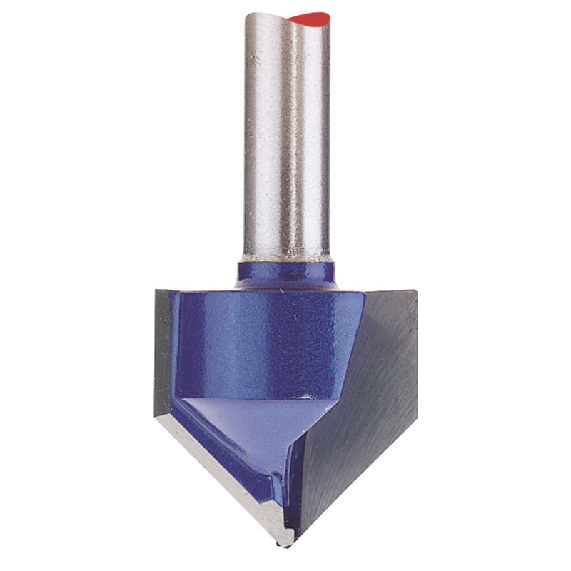 Draper 75337 TCT Router Bit, 1/4" Groove 19mm x 90&deg;