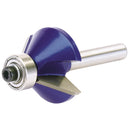 Draper 75340 TCT Router Bit, 1/4" Chamfering, 30mm x 45&deg;