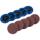 Draper 75612 Aluminium Oxide Sanding Discs, 50mm, 180 Grit (Pack of 10)