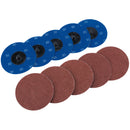 Draper 75616 Aluminium Oxide Sanding Discs, 75mm, 80 Grit (Pack of 10)