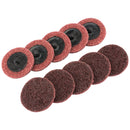 Draper 75623 Polycarbide Abrasive Pads, 50mm, Medium (Pack of 10)