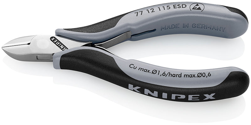 KNIPEX 77 12 115 ESD DIAGONAL CUTTING NIPPERS ESD
