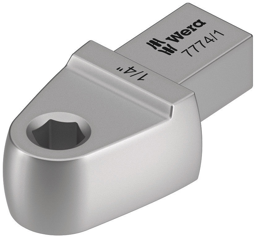 Wera 05078640001 7774/1 Bit adapter insert, 1/4", 9x12 mm, 1/4" x 42 mm
