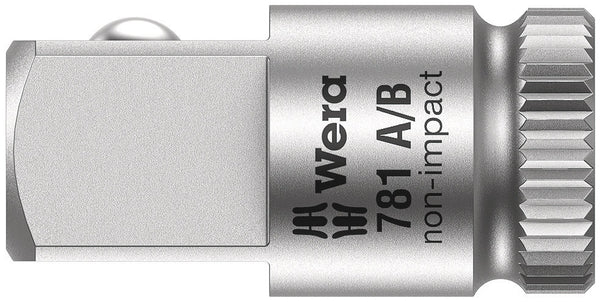 Wera 05042670001 781 A 1/4" Connection parts, 781 A/B x 3/8 x 25.2 mm x 1/4"