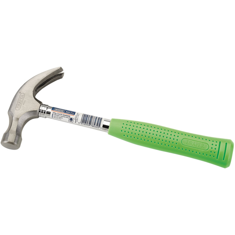 Draper 78432 Easy Find Claw Hammer, 450g/16oz