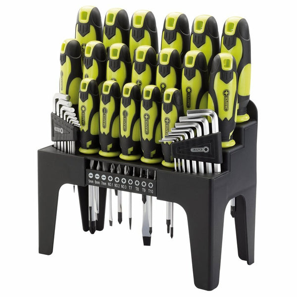 Draper 78619 Screwdriver, Hex Key and Bit Set, Green