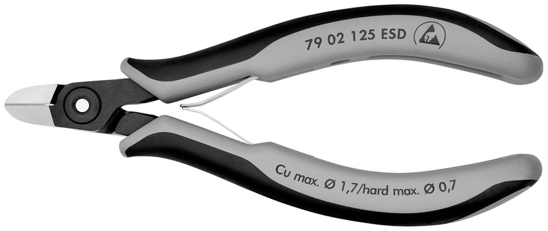 KNIPEX 79 02 125 ESD DIAGONAL CUTTING NIPPERS