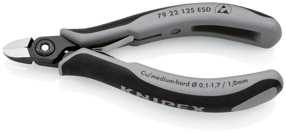 KNIPEX 79 22 125 ESD DIAGONAL CUTTING NIPPERS