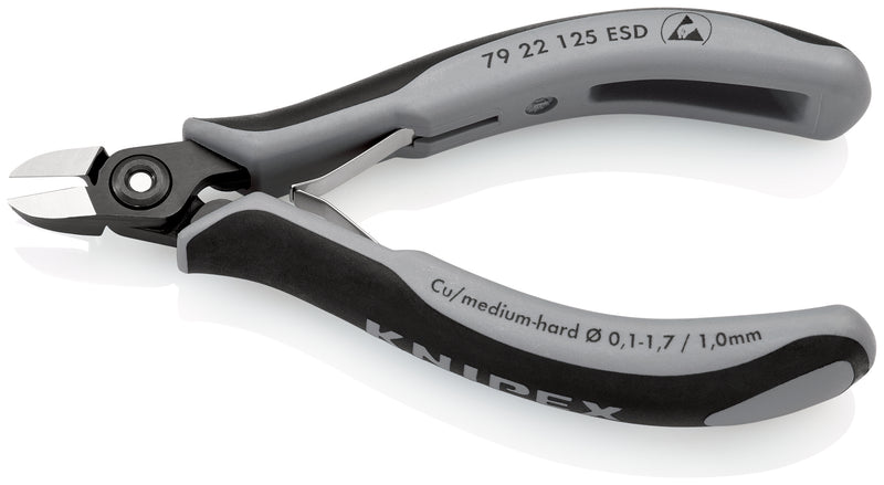 KNIPEX 79 22 125 ESD DIAGONAL CUTTING NIPPERS