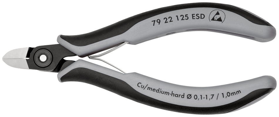 KNIPEX 79 22 125 ESD DIAGONAL CUTTING NIPPERS