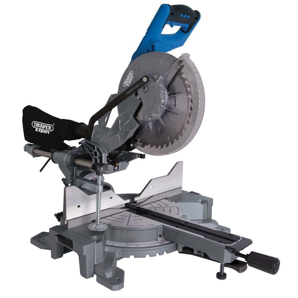 Draper 79899 Double Bevel Sliding Compound Mitre Saw, 255mm, 2000W