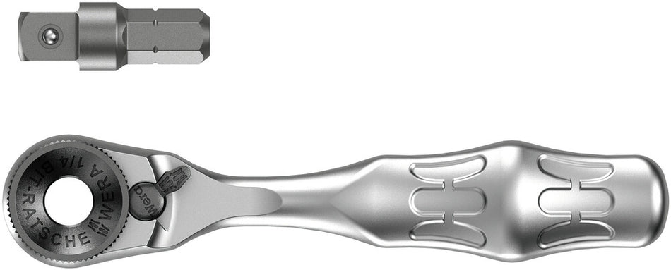 Wera 05073230001 8001 A Zyklop Mini 1 Bit Ratchet Ã‚Â¼" SB with Ã‚Â¼" drive, 2 pieces
