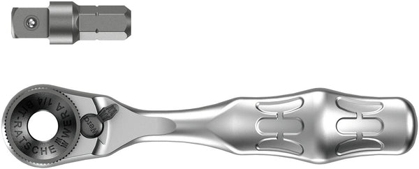 Wera 05073230001 8001 A Zyklop Mini 1 Bit Ratchet Ã‚Â¼" SB with Ã‚Â¼" drive, 2 pieces