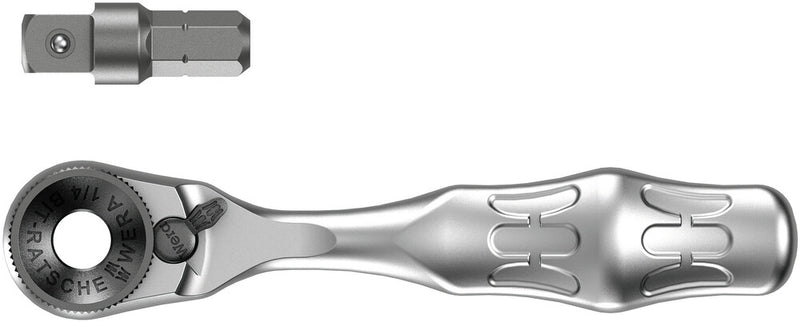 Wera 05073230001 8001 A Zyklop Mini 1 Bit Ratchet Ã‚Â¼" SB with Ã‚Â¼" drive, 2 pieces