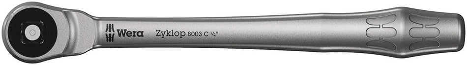 Wera 05004063001 8003 C Zyklop Metal Ratchet with push-through square and 1/2" drive, 1/2" x 281 mm