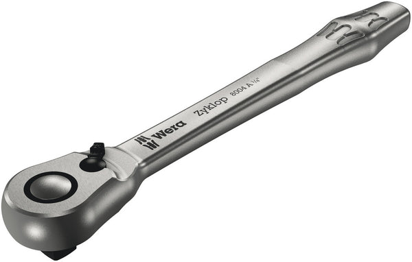 Wera 05004004001 8004 A Zyklop Metal Ratchet with switch lever and 1/4" drive, 1/4" x 141 mm