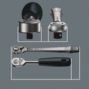 Wera 05004021001 8100 SA 11 Zyklop Metal Ratchet Set with switch lever, 1/4" drive, imperial, 28 pieces