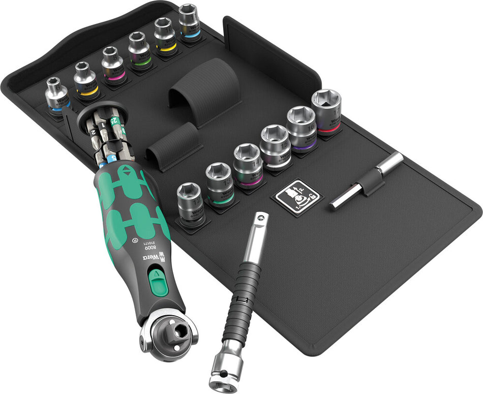 Wera 05004284001 8009 Zyklop Pocket Set 3, 27 pieces