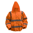 Sealey 802XLO Hi-Vis Orange Jacket with Quilted Lining & Elasticated Waist - X-Large
