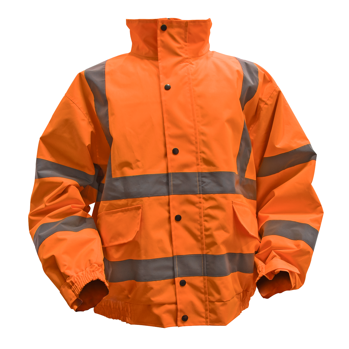 Sealey 802XXLO Hi-Vis Orange Jacket with Quilted Lining & Elasticated Waist - XX-Large