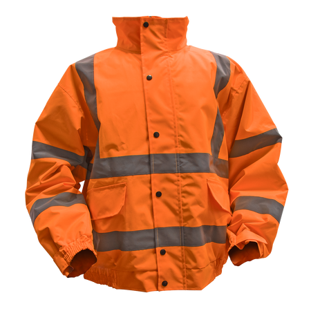 Sealey 802XXLO Hi-Vis Orange Jacket with Quilted Lining & Elasticated Waist - XX-Large