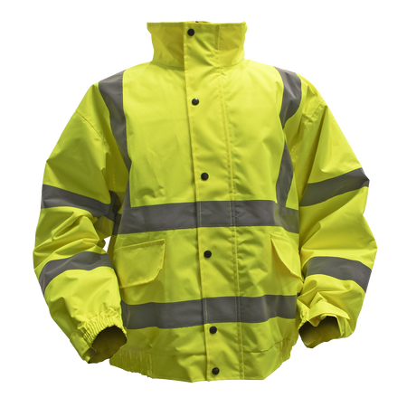 Sealey 802XXL Hi-Vis Yellow Jacket with Quilted Lining & Elasticated Waist - XX-Large