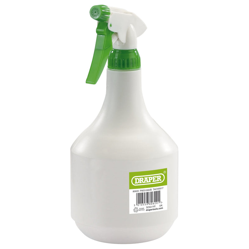 Draper 80620 Plastic Spray Bottle, 1000ml