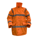 Sealey 806XXLO Hi-Vis Orange Motorway Jacket with Quilted Lining - XX-Large