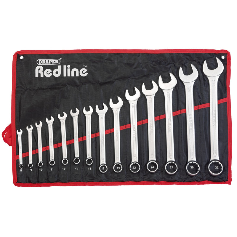 Draper 80931 Metric Combination Spanner Set (14 Piece)