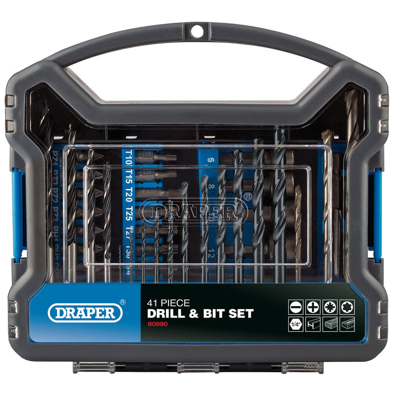 Draper 80980 Drill Bit and Accessory Kit (41 Piece)