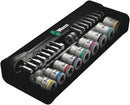 Wera 05004050001 8100 SB 10 Zyklop Metal Ratchet Set with push-through square, 3/8" drive, imperial, 29 pieces