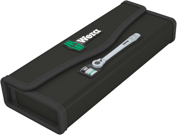Wera 05003785001 8100 SB HF 1 Zyklop Metal Ratchet Set with switch lever, 3/8" drive, with holding function, metric, 13 pieces