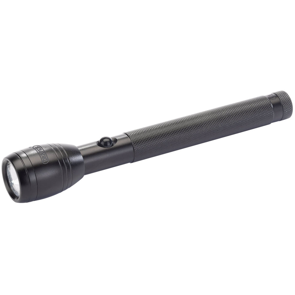 Draper 81109 LED Aluminium Hand Torch, 2 x AA Batteries Required