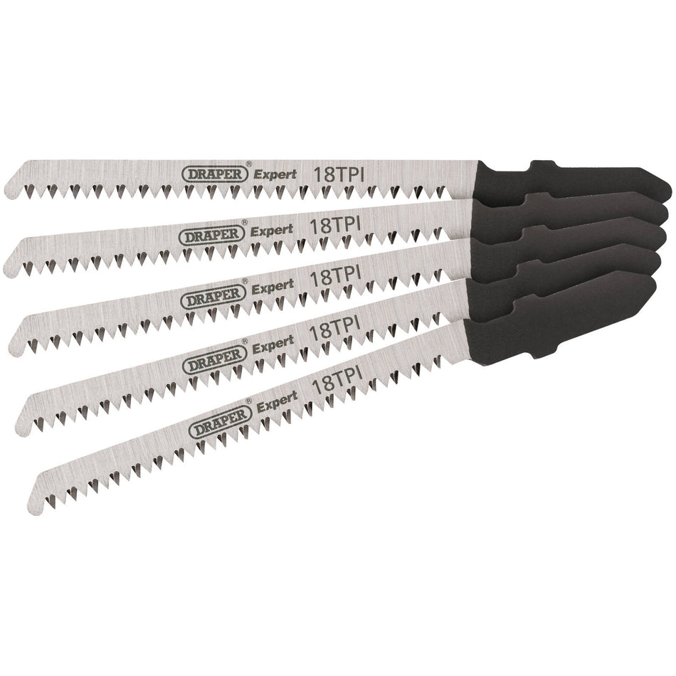 Draper 81721 DT101AO Jigsaw Blade Set, 83mm (5 Piece)