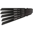 Draper 81722 DT119B Jigsaw Blade Set, 92mm (5 Piece)