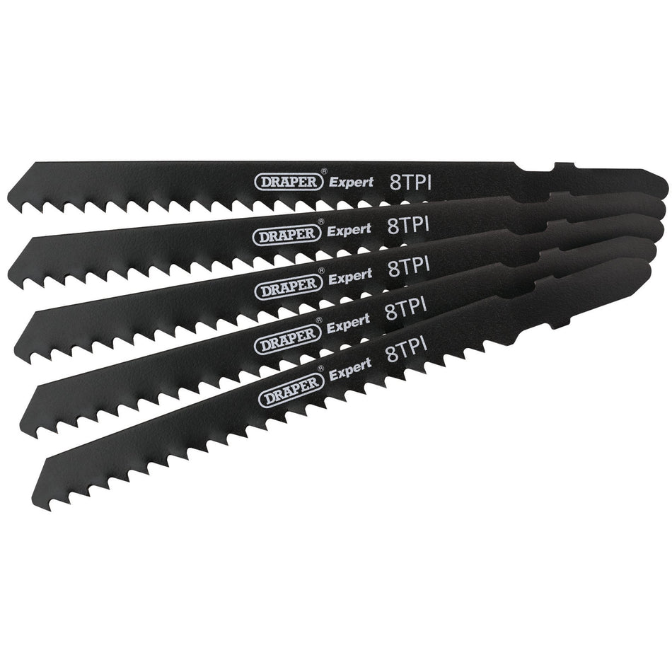 Draper 81724 DT111C Jigsaw Blade Set, 100mm (5 Piece)