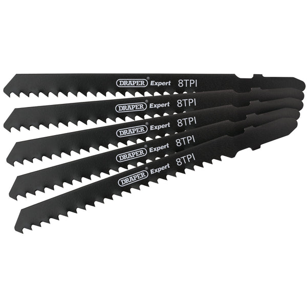 Draper 81724 DT111C Jigsaw Blade Set, 100mm (5 Piece)
