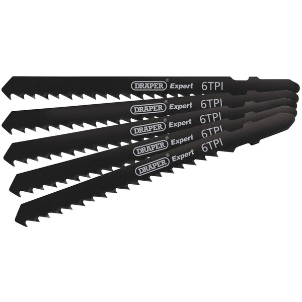 Draper 81725 DT144D Jigsaw Blade Set, 100mm (5 Piece)