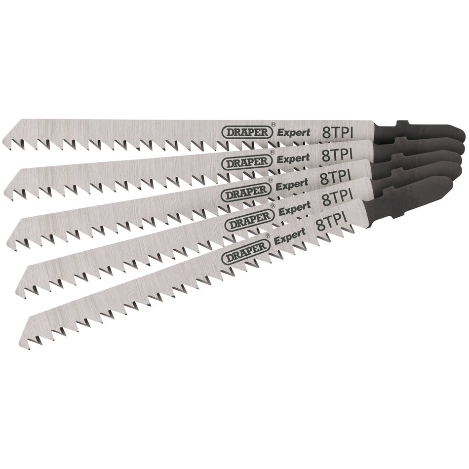 Draper 81728 DT301CD Jigsaw Blade Set, 115mm (5 Piece)