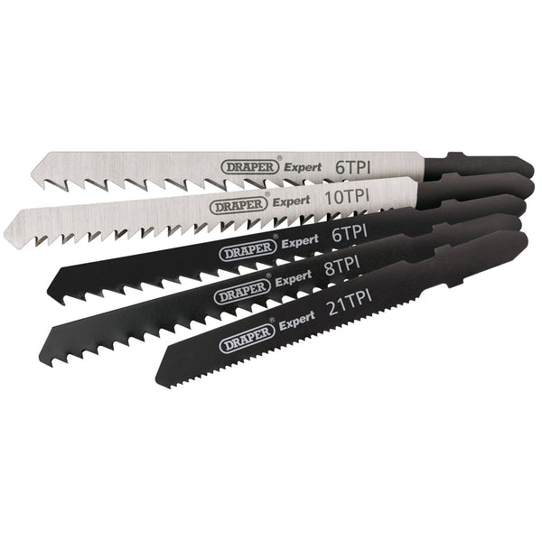 Draper 81734 Assorted Jigsaw Blade Set (5 Piece)