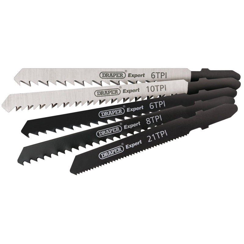 Draper 81734 Assorted Jigsaw Blade Set (5 Piece)