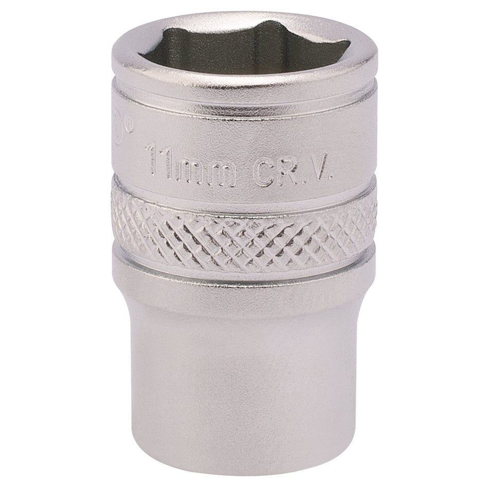 Draper 82144 Socket, 1/4" Sq. Dr., 11mm