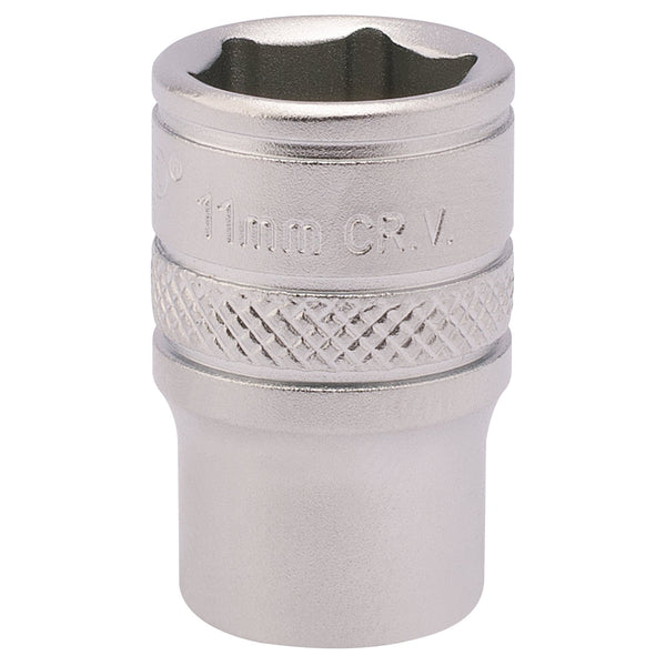 Draper 82144 Socket, 1/4" Sq. Dr., 11mm