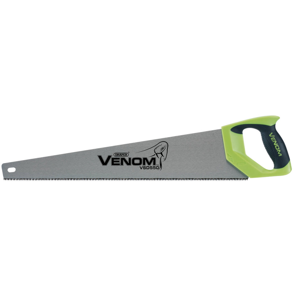 Draper 82196 Draper Venom® First Fix Double Ground Handsaw, 550mm, 7tpi/8ppi
