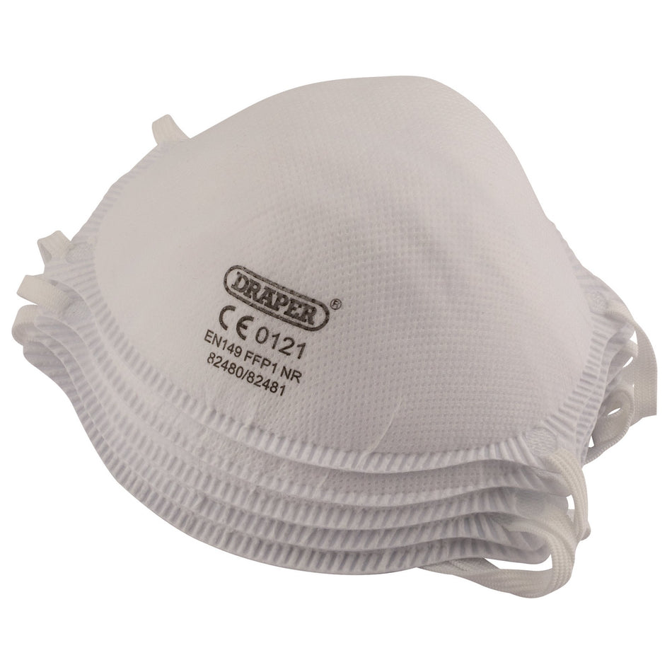 Draper 82480 FFP1 NR Moulded Masks (Pack of 5)