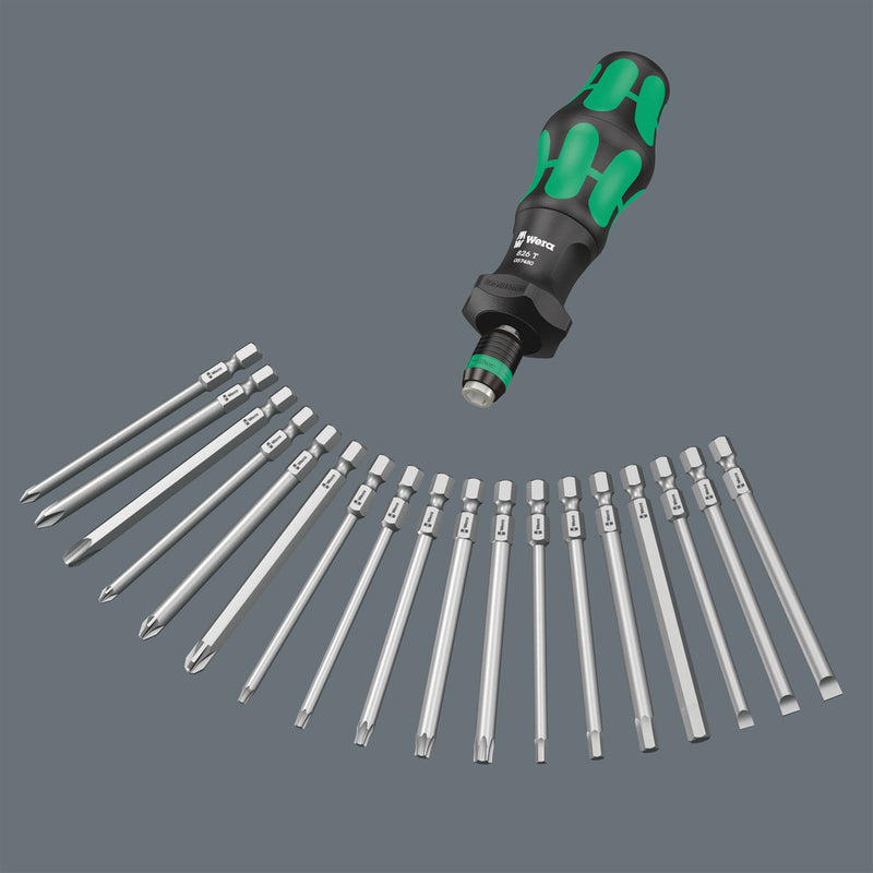 Wera 05057483001 Kraftform Kompakt Turbo Imperial 1, 19 pieces